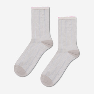 Lily Short Crew Socken - Grey