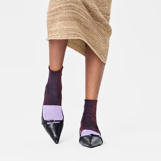 Extended Toe Crew Socken - Lilac