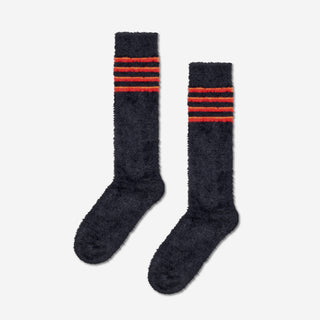 Fluffy Slouch Socken - Black