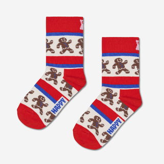 Kids Gingerbread Stripe Socken