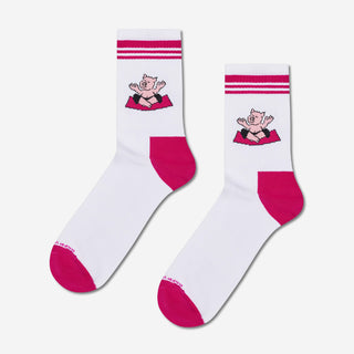 Yoga Pig Sneaker Socken