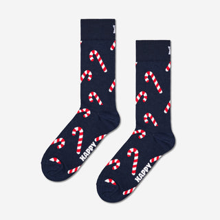 Candy Cane Socken - Dark Blue
