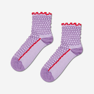 Structure Slinky Mini Crew Socken - Lilac