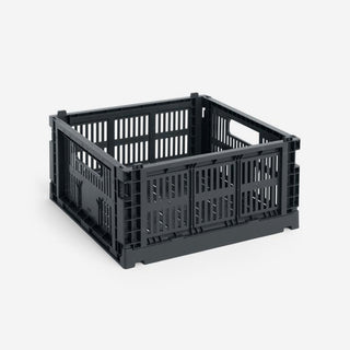 Colour Crate Medium Square Charcoal