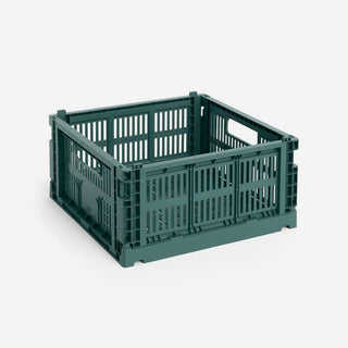 Colour Crate Medium Square Dark Green