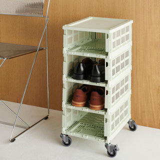 Colour Crate Lid Medium Square Charcoal