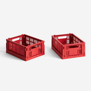 Colour Crate Mini Red Set of 2