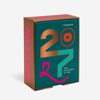Typodarium 2027. A 365 Day Type Calendar