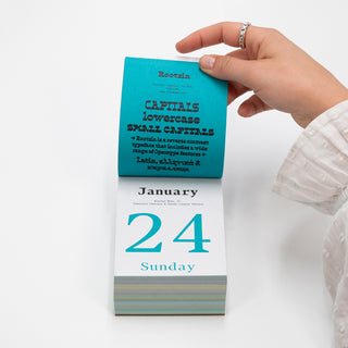 Typodarium 2027. A 365 Day Type Calendar