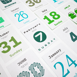 Typodarium 2027. A 365 Day Type Calendar
