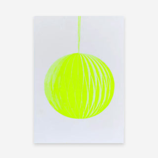 Baumschmuck Gelb Weihnachts-Postkarte