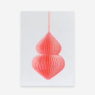 Baumschmuck Orange Weihnachts-Postkarte