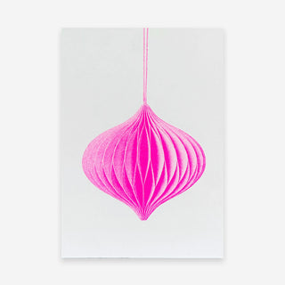 Baumschmuck Pink Weihnachts-Postkarte