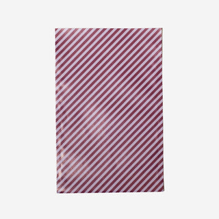 Geschenktüten Medium Stripe Burgundy Lavender - 5 Stk