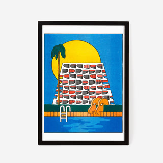 Maaike Canne - La Grande Motte Risografie Druck