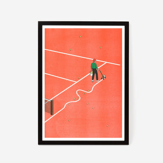 Simon Bailly - Roland-Garros Risografie Druck