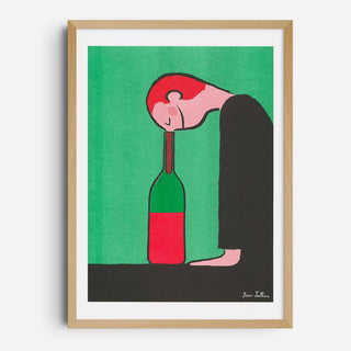 Jean Jullien - Bouteille Risografie Druck