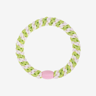 KKNEKKI Haargummi - Ballet Pink Lime Glitter Stripe