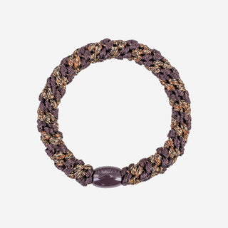 KKNEKKI Haargummi - Brown Coffee Glitter Stripe