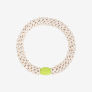 KKNEKKI Haargummi - Ivory Green Bead