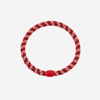 KKNEKKI Haargummi Slim - Coral Bordeaux Glitter