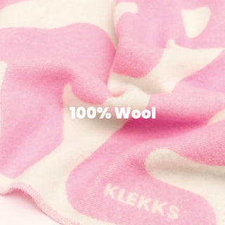 Klekks No. 11 Amore Pink Wolldecke