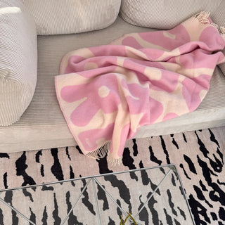 Klekks No. 11 Amore Pink Wolldecke