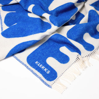 Klekks Amore Blue Wolldecke