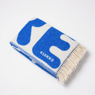 Klekks Amore Blue Wolldecke