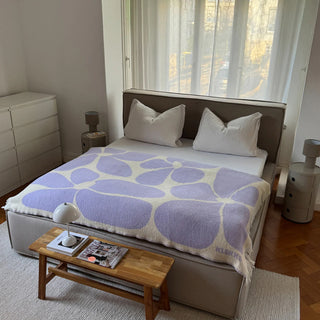 Klekks No. 32 Flieder Wolldecke