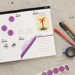 Kalender 2026 - illustrierter Wochenkalender