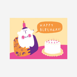 Postkarte Happy Birthday Dude