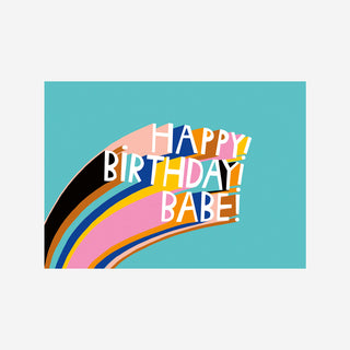 Postkarte Happy Birthday Babe