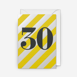 30 Silver Stripes Grußkarte