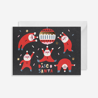 Disco Santa Weihnachtskarte