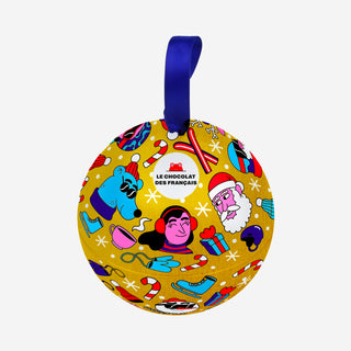 Christmas on the Slopes Tin Ball Schoko Crisp