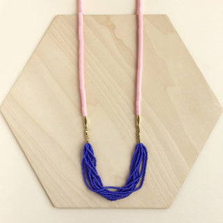 Pop Necklace Purple + Pale Pink