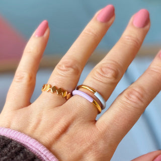 Double Color Ring Gold