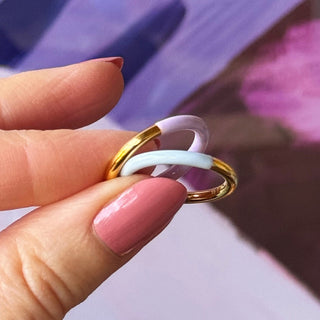 Double Color Ring Gold
