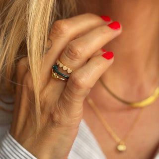 Love Knot Ring North Sea Green