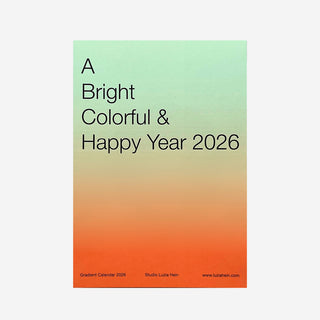 A Bright Colorful & Happy Year 2026 Wandkalender