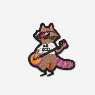 Patch Banjo Raccoon - Self-Adhesive