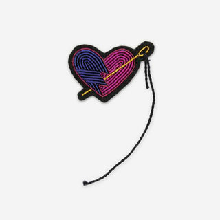 Brosche Patched-up Heart