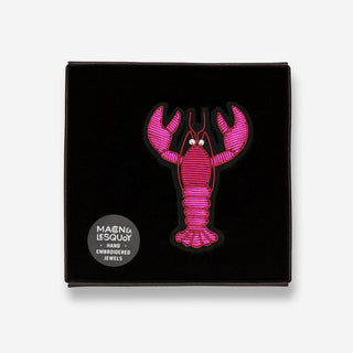 Brosche Pink Lobster