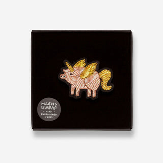 Brosche Unicorn Pig