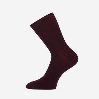 Cashmere Socken - Aubergine