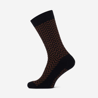 Jay Men Socken - Marine Brown