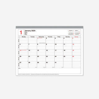 2025 Notebook Calendar S Black