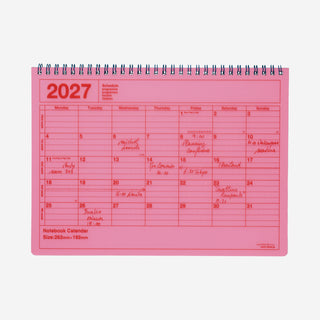 2027 Notebook Calendar