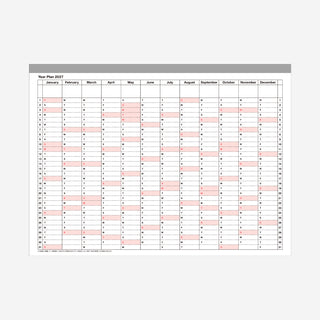 2027 Notebook Calendar